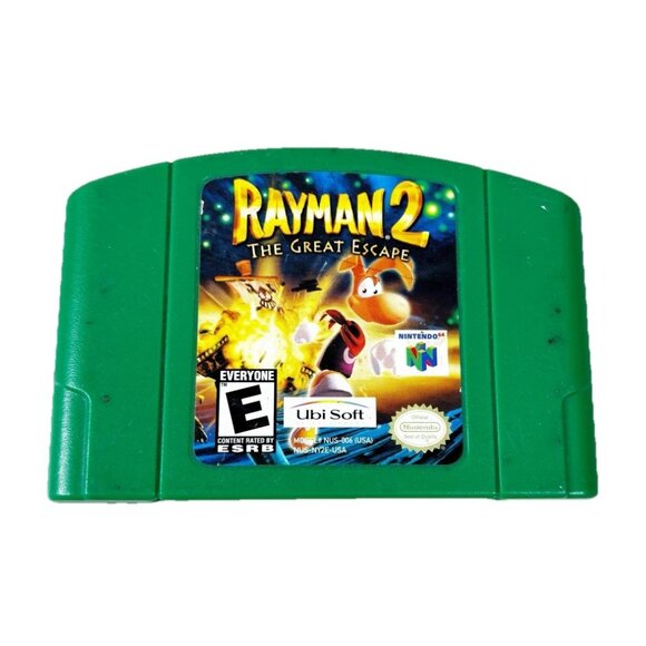 Rayman 2 The Great Escape (Nintendo 64 N64) Works Authentic Clean